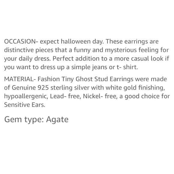 GHOST TASSEL EARRING STUDS! SUPER CUTE & FUN! - Picture 7 of 15